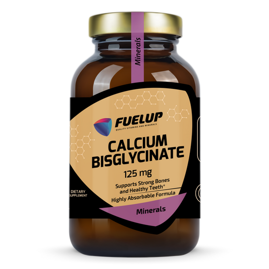 Fuel‑Up Calcium Bisglycinate 125 mg, 120gb.