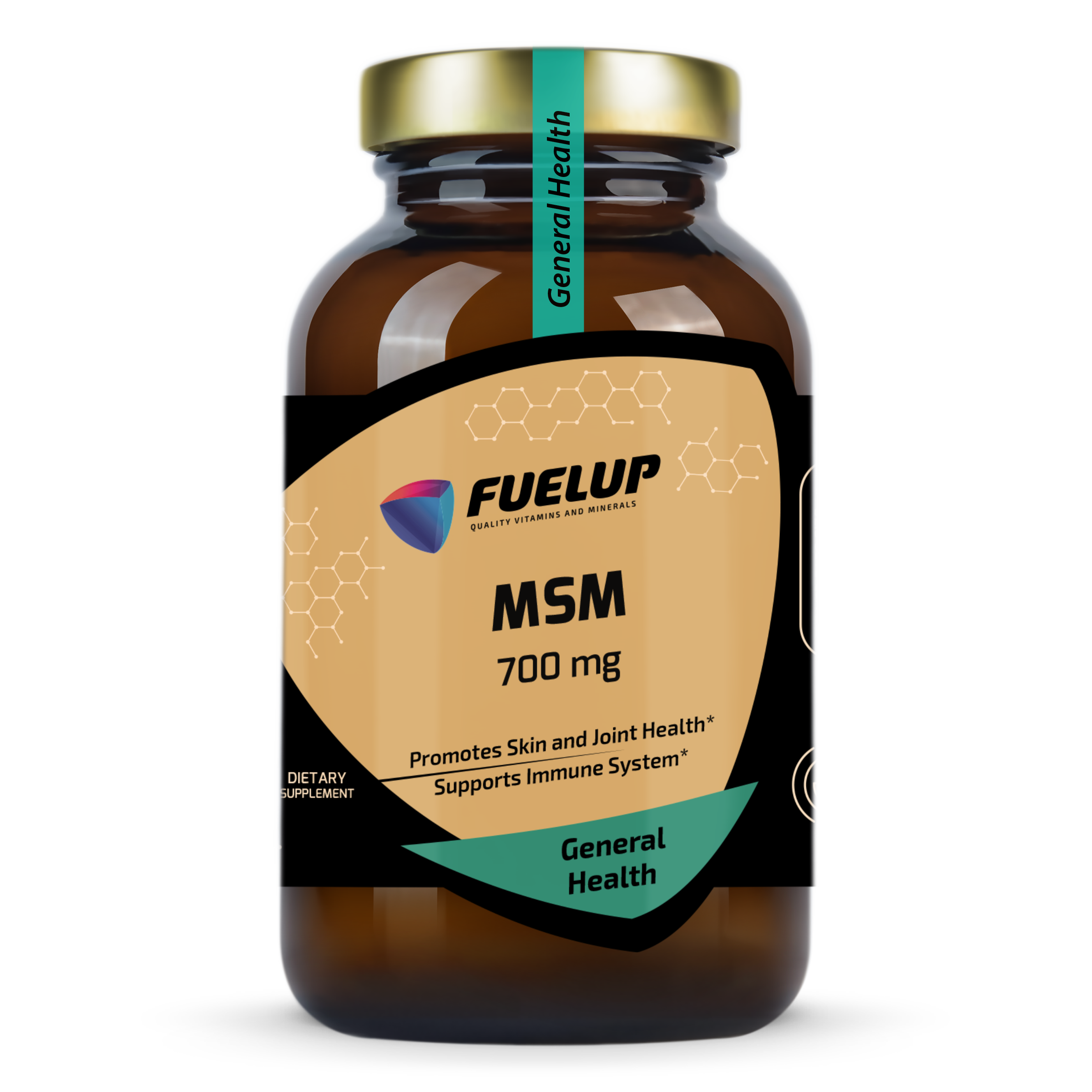 Fuel-Up MSM 700 mg – 120 veģetārās kapsulas