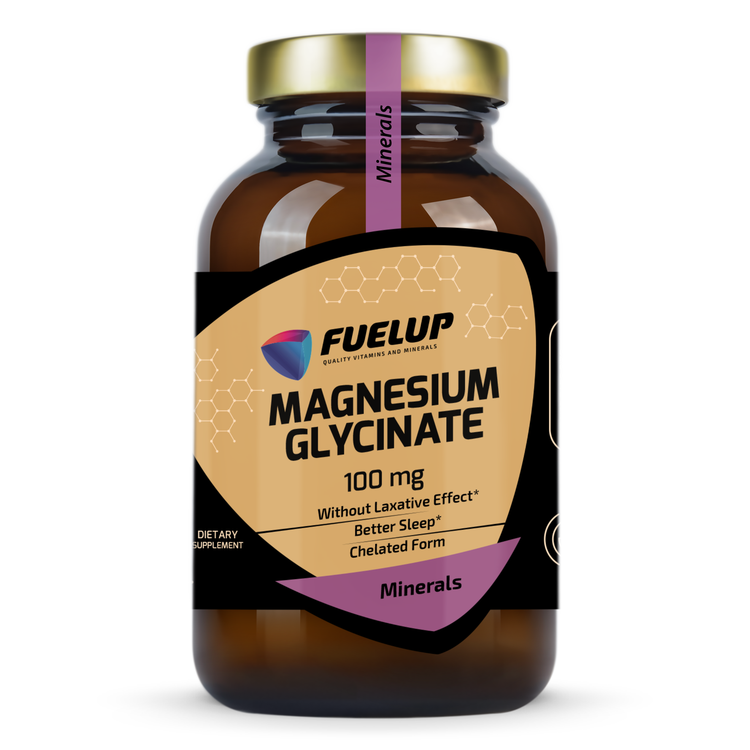 Fuel-Up Magnesium Glycinate 100 mg – 120 veģetārās kapsulas