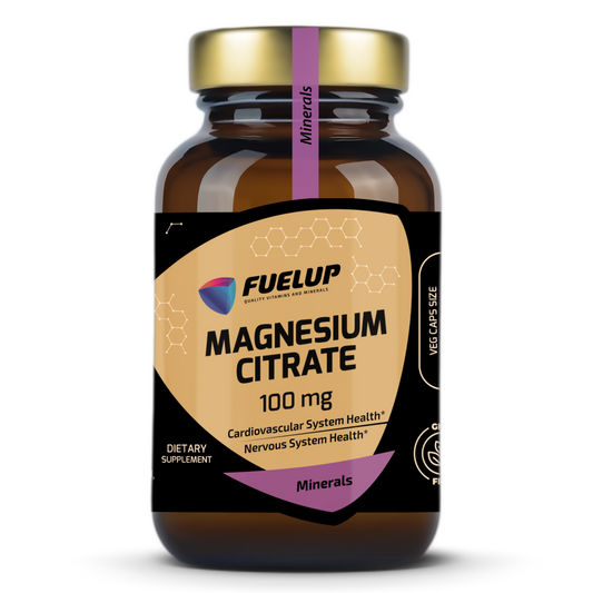 Fuel‑Up Magnesium Citrate 100 mg – veg kapsulas