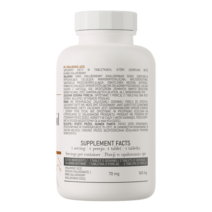 OstroVit - Hialuronskābe / Hyaluronic Acid (90 tabletes)