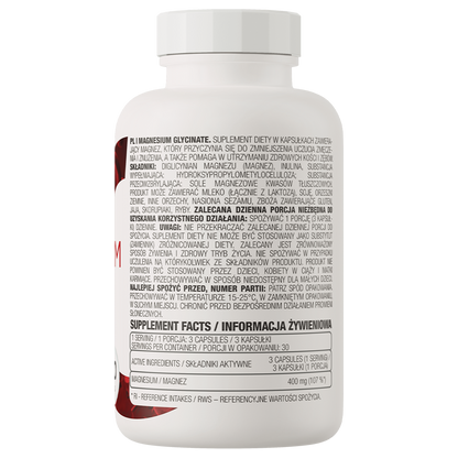 OstroVit - Magnesium Glycinate/Magnija bisglicināts (90 kapsulas)